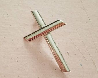 Vintage Sterling Silver Cross Pendant Christianity Religious