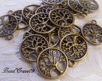 Bronze Tree Of Life - Tree Of Life Pendant - Tree Of Life Charm