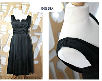 Silk Dress Prom Formal dress Evening dress Cocktail dress Little Black Dress Backless Dress Goth Boho Steampunk Victorian Edwardian Romantic