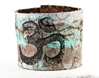 Leather Jewelry, Leather Cuff, Leather Bracelet, Leather Wristband