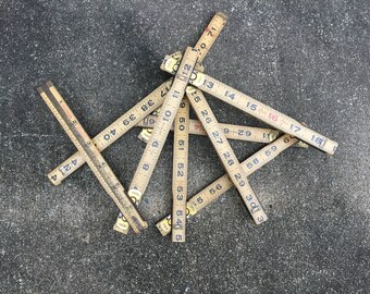Craftsman Wooden Folding Ruler with Brass Strip - 3931