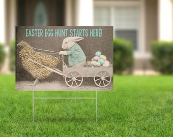 Easter Egg Hunt Printable Sign | Instant Download | Easter