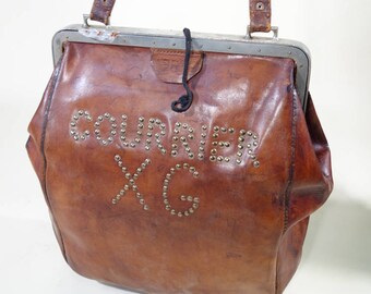 R2168 Sac cuir postal ou bancaire