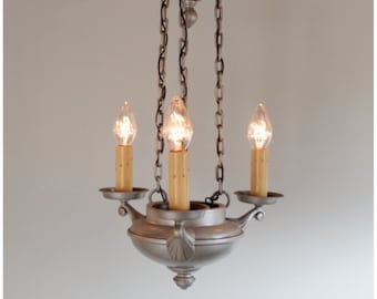 A8447 Antique Art Deco Candle Chandelier Ceiling Light Fixture