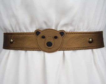 Bear Belt (Metallic) ~ Handmade ~ Only 1 Left!