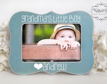 Mothers Day Gift for Grandma Gift for Grandma Personalized Picture Frame Grandma Grandson Picture Frame Grandmas Little Boy 4x6