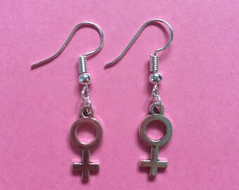 Venus Symbol Feminist Female Earrings