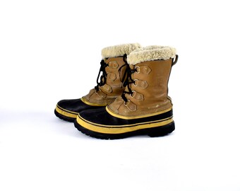 Original KAUFMAN Sorel Caribou All Weather Boots, Made in Canada