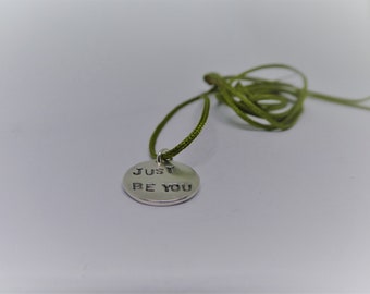 Motif Pendant with silk ribbon