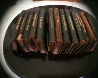 Antique Miniature Shakespeare Books - lot of 13