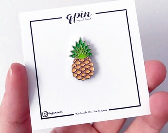 Pineapple Enamel Pin - Pineapple brooch