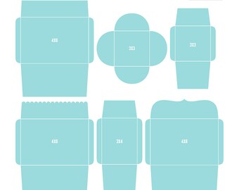 Envelopes SVG DXF Digital Die Cut Files for cutting machines, card making, scrapbooking - instant download - limited commercial use ok
