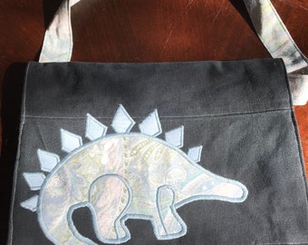 Stalwart stegosaurus messenger bag