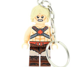 He Man Minifigure Keyring Keychain