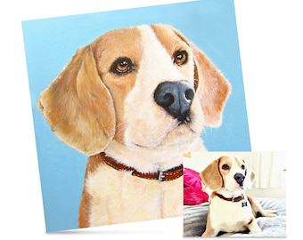 Bespoke Acrylic Pet Portraiture Painting