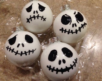 Jack Skellington Nightmare Before Christmas ornament set