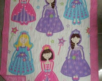 Princess quilt, Pink quilt, Girls quilt,