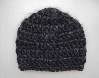 Baby boy hat, newborn boy hat, newborn boy beanie, crochet baby hat, crochet newborn hat, boy newborn hat, baby boy beanie,charcoal baby hat