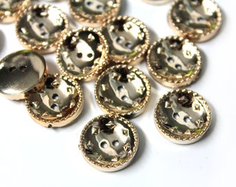 30 Pcs Gold Sew On Buttons For Fashion Crafts and Accessories