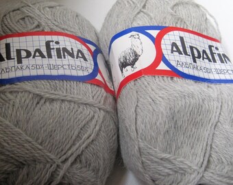 2 skeins of Alpafina yarn destash