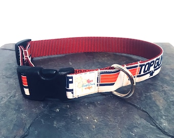 Top Gun Dog Collar, Boy Dog, Girl Dog, Custom dog Collar, Adjustable Collar, Ribbon Collar, Male Dog, Female Dog, Military, dog leash