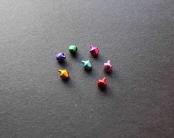 Multi color metallic Bell charm