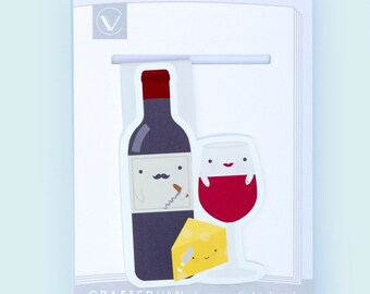 Wine Magnetic Bookmark (Jumbo)