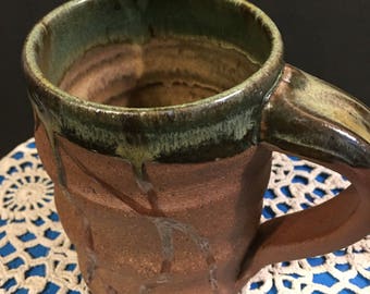 17-35: Coffee cup, 8oz. Wood fired. Ready to ship.