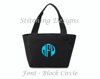 Personalized Cooler, Lunchbox, Insulated Lunch bag, Insulated lunch tote - 16 Colors Available