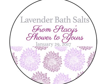 Custom From My Shower To Yours Label - Bath Salts - Sugar Scrub - Body Butter - Mason Jar - Waterproof - Choose Color - 1.5", 2" or 2.5"