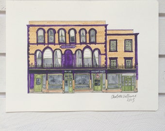 The Hop Poles - Original Watercolour