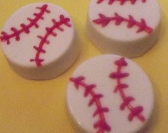 Baseball Chocolate Covered Oreo-Birthday-Shower