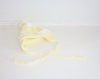 Vintage Yellow Knit Toque