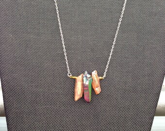 Coral Crystal Necklace