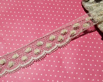 Antique Lace Vintage Lace Cotton Lace Polka Dots Bobble Dots