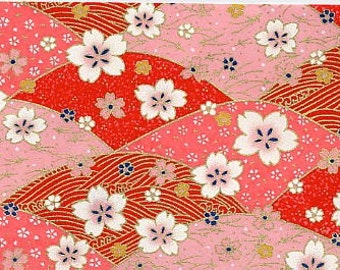 Hand-screened Chiyogami/Yuzen Paper Sheet 12x9 inches (31.5x23.25cm)