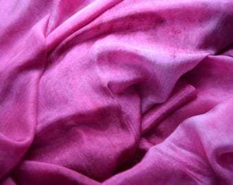 Hand Dyed Silk Belly Dance Veil- Valentine