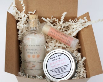 Mini Spa Set, Gift Set, Gift for Her, Favors, Lavender Set, Vegan Gift Ideas
