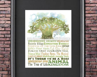 Disney World Animal Kingdom 8x10 Poster - DIGITAL DOWNLOAD / Instant Download / Printable / Disney Parks / Tree of Life