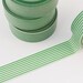 Washi Tape - 1 Roll of Green and White Horizontal Striped Washi Tape