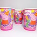 Peppa Pig paper cups 10 pcs. Paper cups for children's birthday, party, birthday. Peppa Pig pink paper cups.