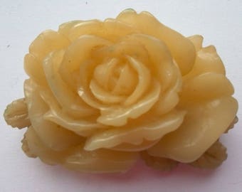 Vintage English Rose Brooch