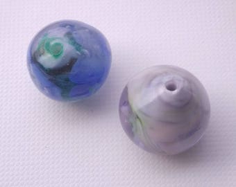Duo beads: combination of pastel colors
