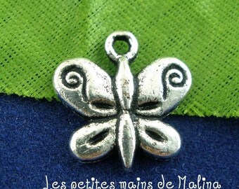 Etched Butterfly charm