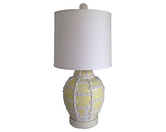 1950s Frederick Cooper Lamp w/ Shade and Finial