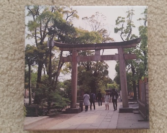 Canvas print of Torii Gate in Kamakura, Japan.