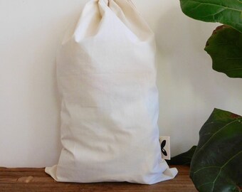 Medium Reusable Produce Bag- Organic Natural Cotton, unbleached- Eco Friendly- GOTS Certified