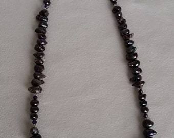 Purple Freshwater Pearl Necklace