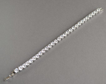 Swarovski bridal bracelet, tennis bracelet, wedding jewelry, bridesmaid bracelet, luxury bridal jewelry