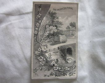 1883 Victorian Trade Card The Agricultural Insurance Co